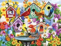 Jigsaw Puzzle Houses for birds