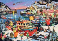 Jigsaw Puzzle Home for Christmas