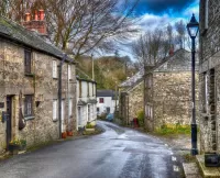 Jigsaw Puzzle Road through the village