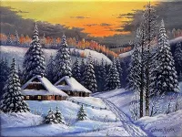 パズル Winter village