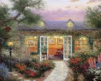 Jigsaw Puzzle Path to the house