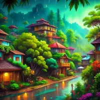 Jigsaw Puzzle Rain