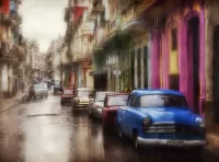 Jigsaw Puzzle Rain in Havana