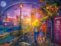 Puzzle Rain in London