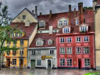 Jigsaw Puzzle Rain in Riga