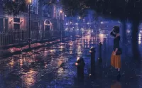 パズル rainy night