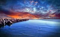 Zagadka Dramatic Sunset At Sea