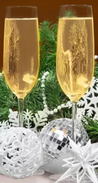 パズル Two glasses of champagne