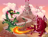 Jigsaw Puzzle two dragons