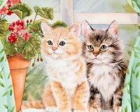 Quebra-cabeça Two kittens