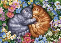 Bulmaca Two kittens