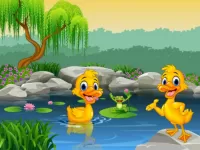 Quebra-cabeça Two ducklings