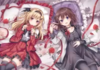 Jigsaw Puzzle two girls
