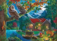 Jigsaw Puzzle Two owls