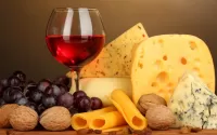 Пазл Сыр и виноград