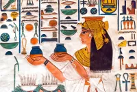 Bulmaca Egyptian fresco