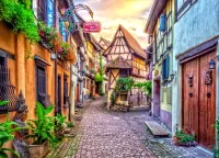 Quebra-cabeça Eguisheim France