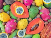 Jigsaw Puzzle Exotic fruits