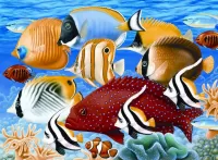 Jigsaw Puzzle Exotic fish