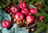 Слагалица Spruce and apples