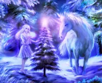 Puzzle Elf and unicorn