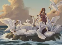 Слагалица Eliza and the swans