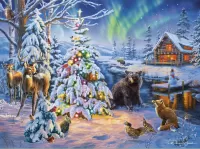 Jigsaw Puzzle Tree for the animals