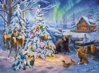 Jigsaw Puzzle Tree for the animals
