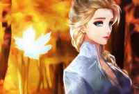 Puzzle Elsa and autumn