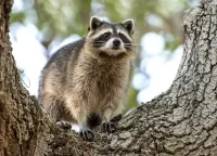 Puzzle Raccoon on the tree