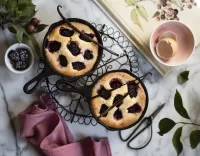 Puzzle Blackberry muffins