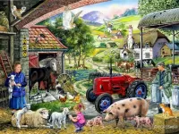 Jigsaw Puzzle Farm care