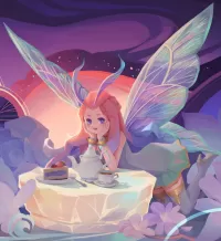 Bulmaca Fairy at the table