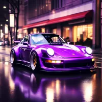 Puzzle Purple Porsche 911