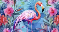 Jigsaw Puzzle Flamingo