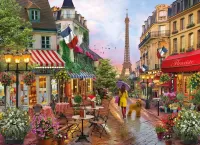 Jigsaw Puzzle Flowers in Paris