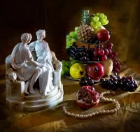 Jigsaw Puzzle The fruit and figure