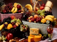 Jigsaw Puzzle Fruit and cheese
