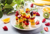 Jigsaw Puzzle Fruit on skewers
