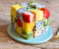 Jigsaw Puzzle Fruit dessert