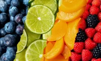 Jigsaw Puzzle fruit collage