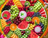 Слагалица Fruit and berry plate