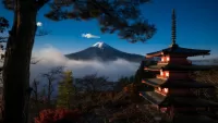 Bulmaca Fuji and pagoda
