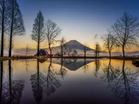 Slagalica Mount Fuji in the morning