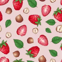 パズル Hazelnuts and strawberries