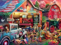 Jigsaw Puzzle Garage Market