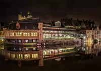 Jigsaw Puzzle Ghent by night
