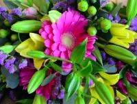 Jigsaw Puzzle Gerbera and lilies