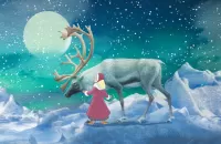 Jigsaw Puzzle Gerda and the reindeer