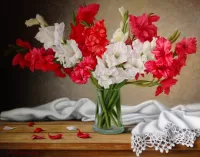 Puzzle Gladioli in a vase